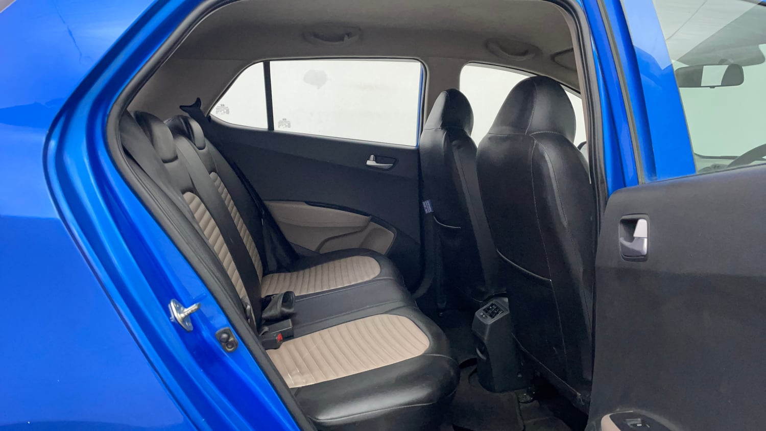 Used 2019 Hyundai Grand i10 Sportz AT 1.2 Kappa VTVT Petrol Automatic interior RIGHT SIDE REAR DOOR CABIN VIEW