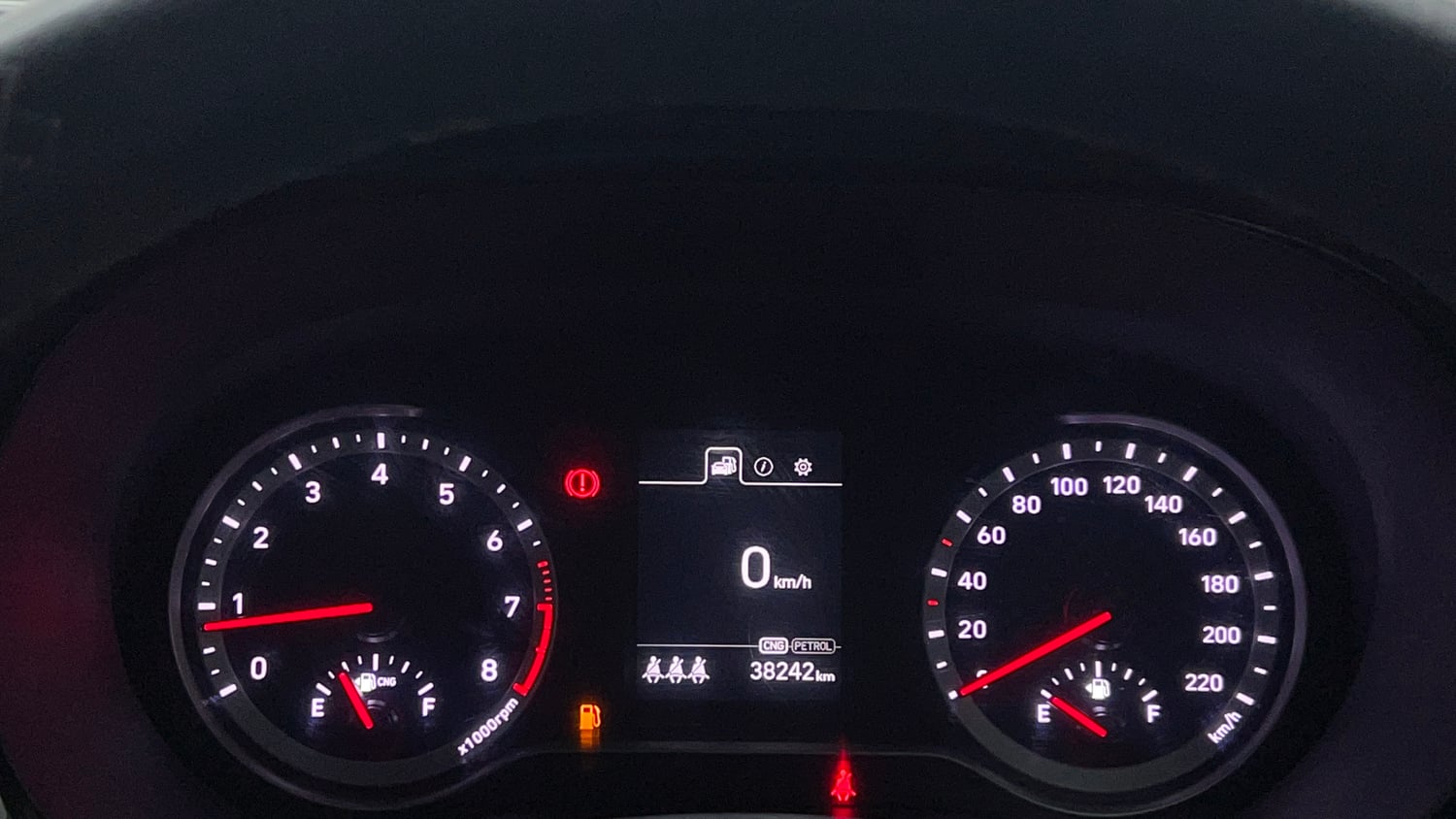 Used 2023 Hyundai Aura SX 1.2 CNG Cng Manual interior CLUSTERMETER VIEW