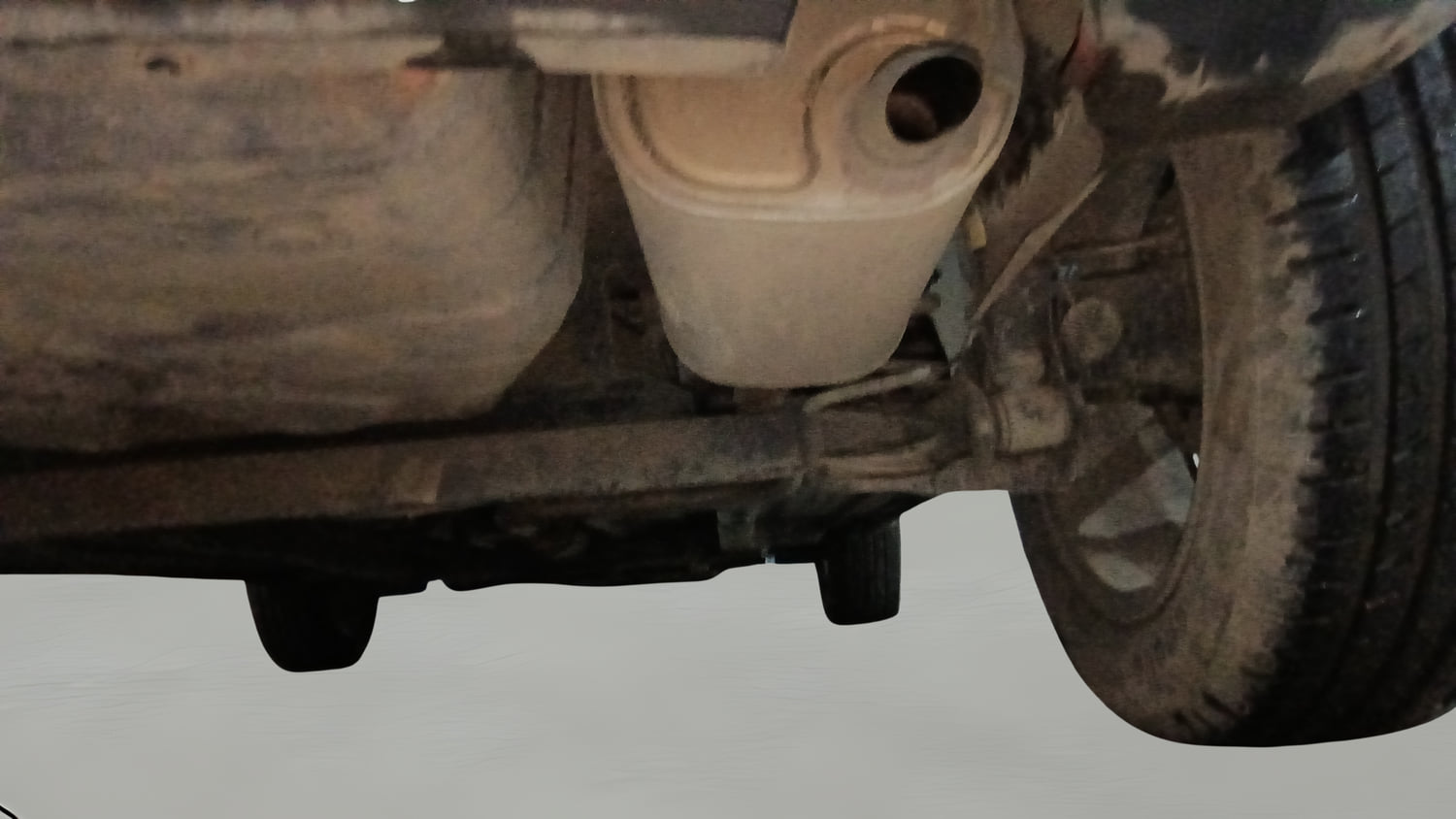 Used 2022 Tata Punch Creative AMT Petrol Automatic extra REAR RIGHT UNDERBODY VIEW