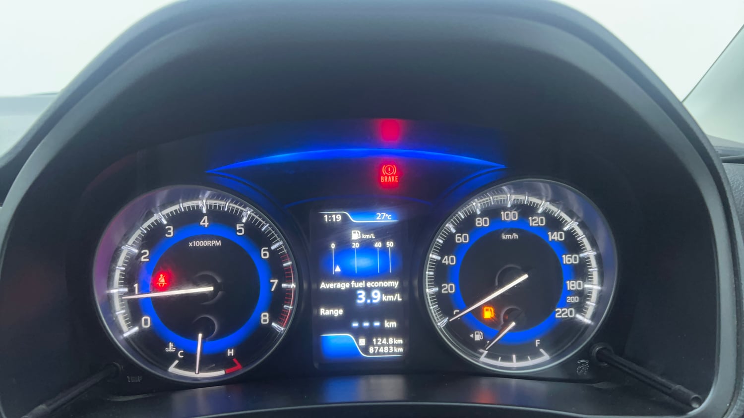 Used 2022 Maruti Suzuki Baleno Zeta Petrol Manual interior CLUSTERMETER VIEW