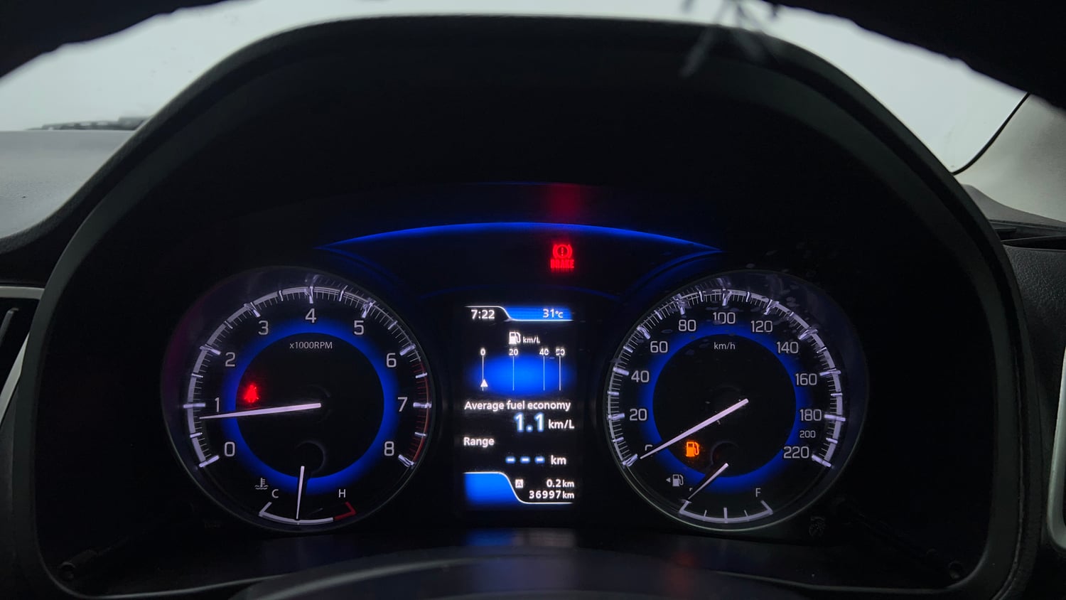 Used 2018 Maruti Suzuki Baleno Zeta 1.2 Petrol Manual interior CLUSTERMETER VIEW