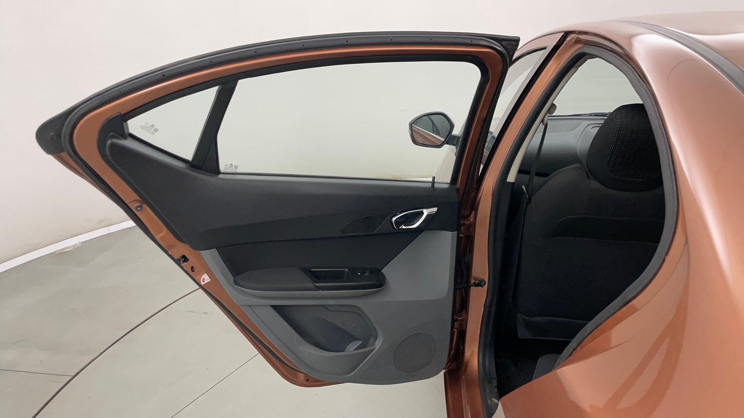 Used 2018 Tata Tigor Revotron XZ (O) Petrol Manual interior LEFT REAR DOOR OPEN VIEW