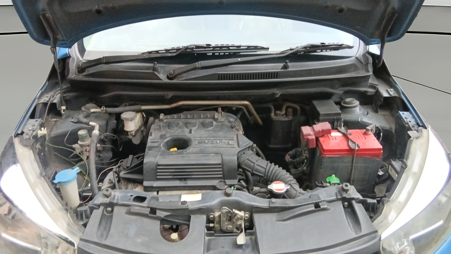 Used 2015 Maruti Suzuki Celerio ZXi Petrol Manual engine ENGINE & BONNET OPEN FRONT VIEW