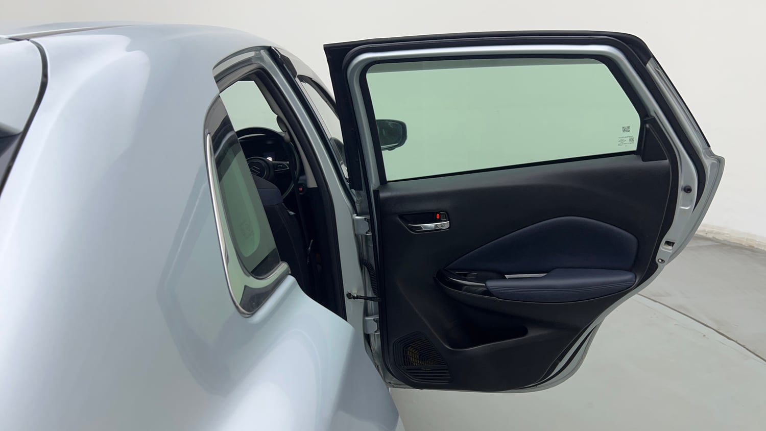 Used 2024 Maruti Suzuki Baleno Alpha MT Petrol Manual interior RIGHT REAR DOOR OPEN VIEW