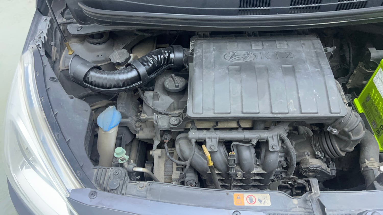 Used 2015 Hyundai Grand i10 Asta 1.2 Kappa VTVT Petrol Manual engine ENGINE RIGHT SIDE VIEW