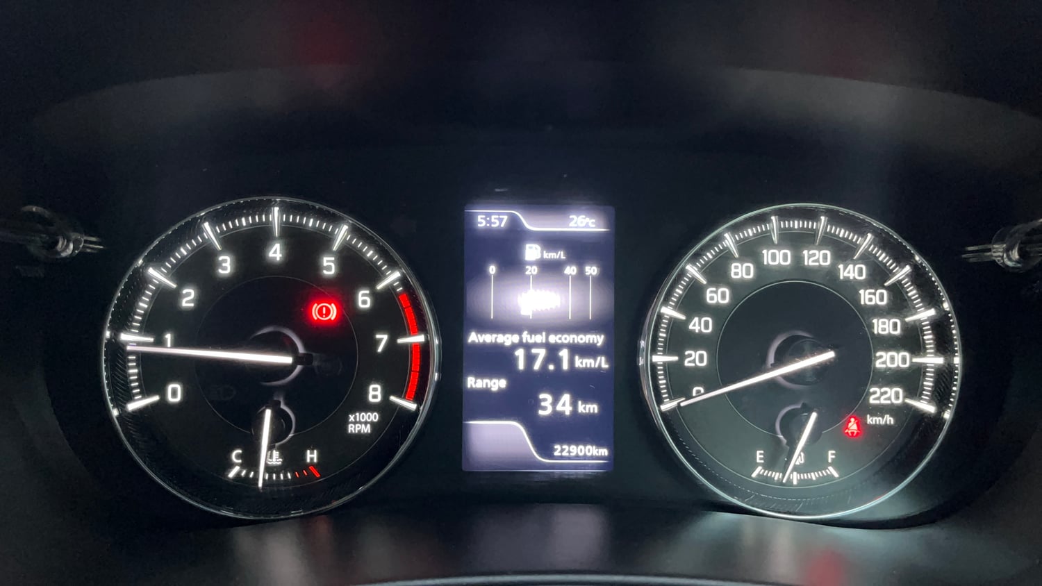 Used 2024 Maruti Suzuki Baleno Alpha MT Petrol Manual interior CLUSTERMETER VIEW