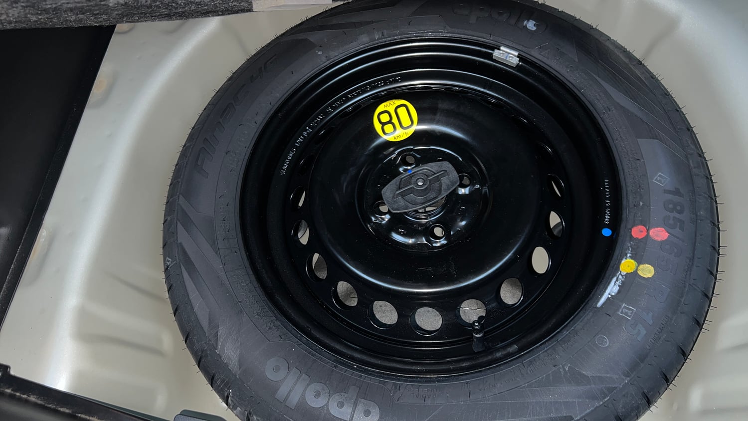 Used 2024 Maruti Suzuki Baleno Alpha MT Petrol Manual tyres SPARE TYRE VIEW