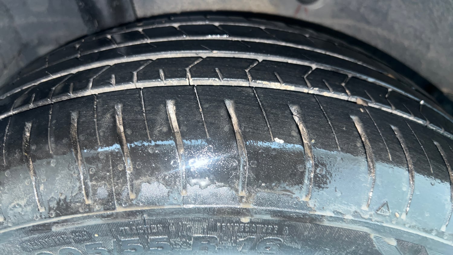 Used 2024 Hyundai Verna SX 1.5 Petrol MT Petrol Manual tyres RIGHT REAR TYRE TREAD VIEW