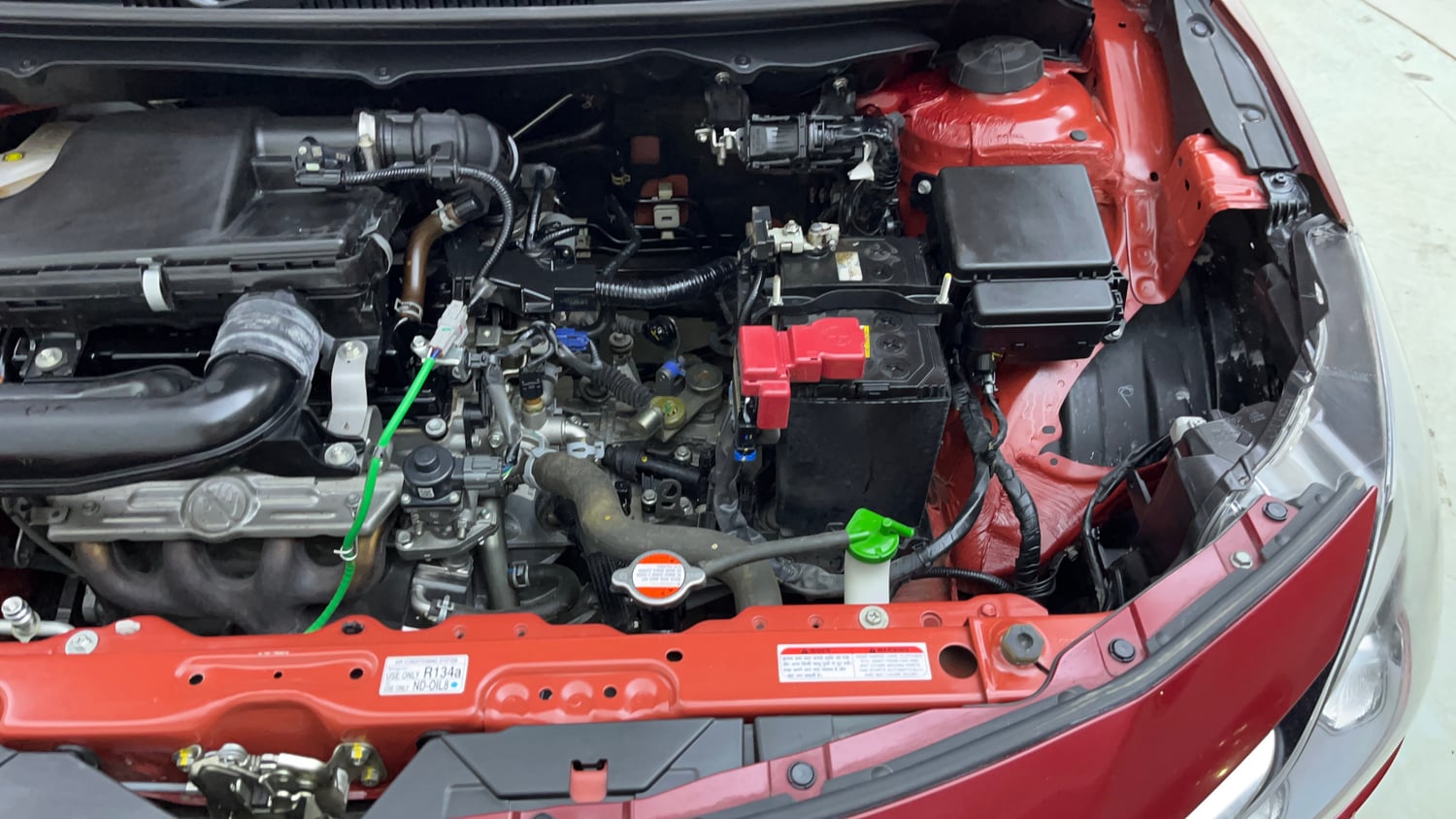 Used 2024 Maruti Suzuki Baleno Alpha MT Petrol Manual engine ENGINE LEFT SIDE VIEW