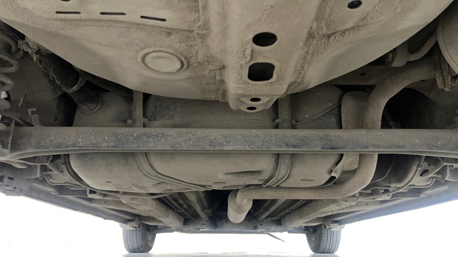 Used 2012 Maruti Suzuki Swift VXi Petrol Manual extra REAR UNDERBODY VIEW (TAKEN FROM REAR)