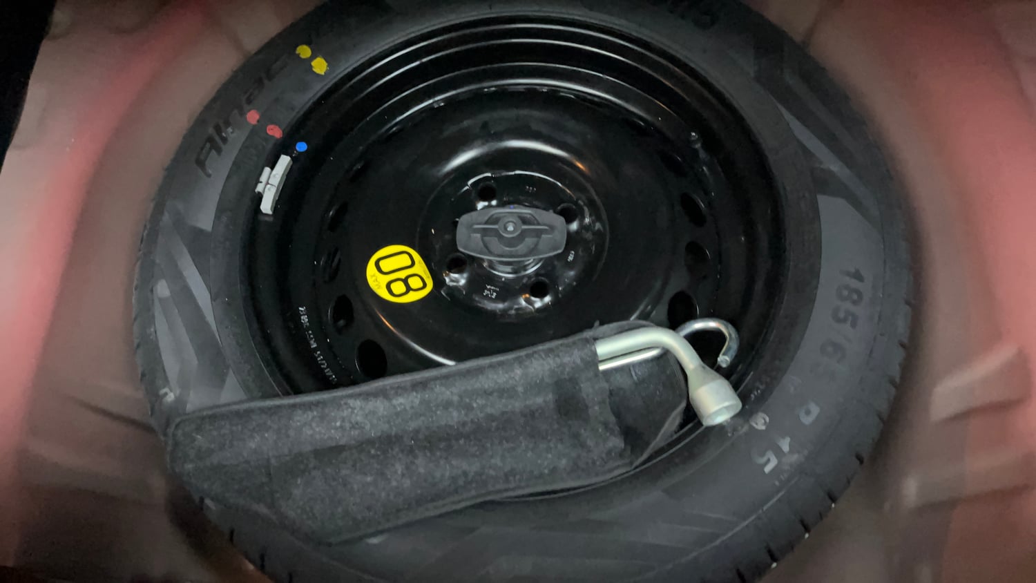 Used 2024 Maruti Suzuki Baleno Alpha MT Petrol Manual tyres SPARE TYRE VIEW