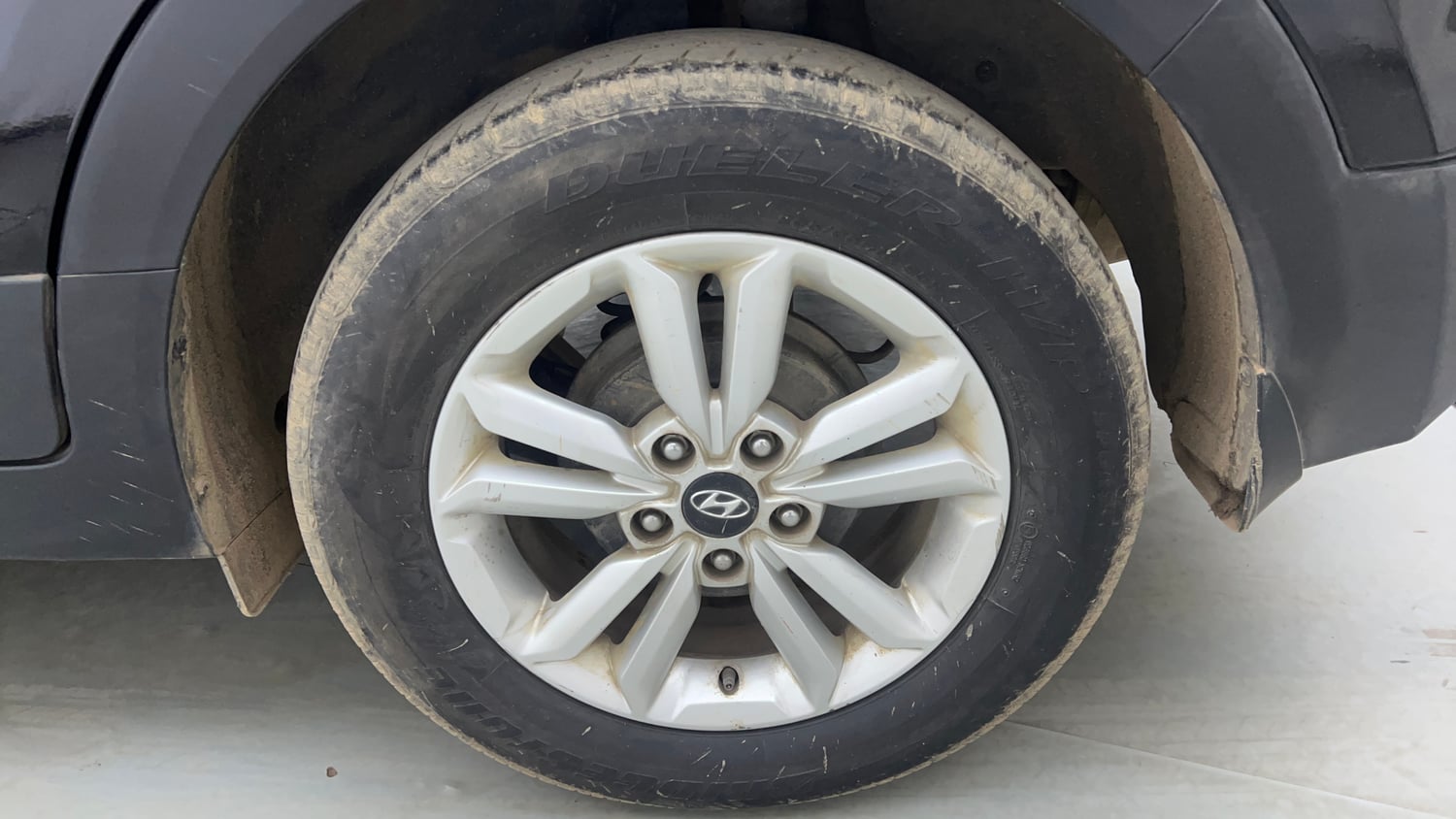 Used 2017 Hyundai Creta 1.6 SX Plus Petrol Petrol Manual tyres LEFT REAR TYRE RIM VIEW