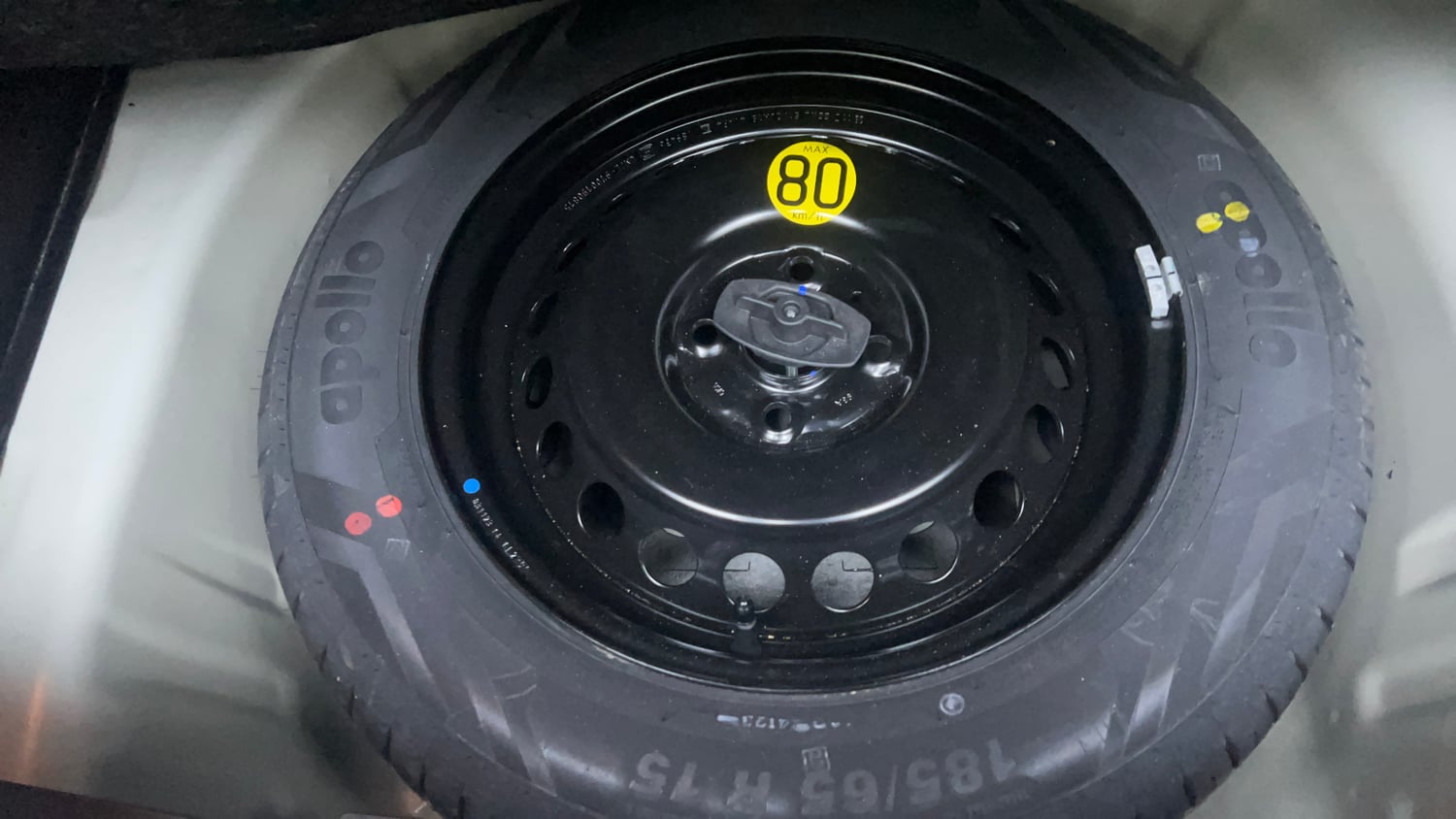 Used 2024 Maruti Suzuki Baleno Alpha MT Petrol Manual tyres SPARE TYRE VIEW