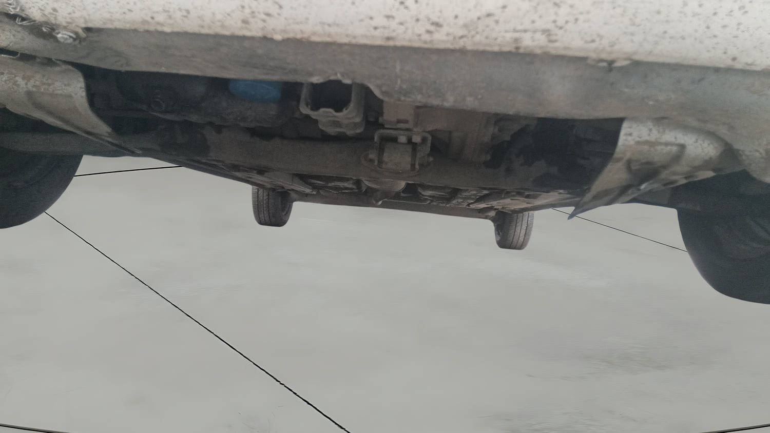 Used 2016 Hyundai Grand i10 Magna 1.2 Kappa VTVT Petrol Manual extra FRONT LEFT UNDERBODY VIEW