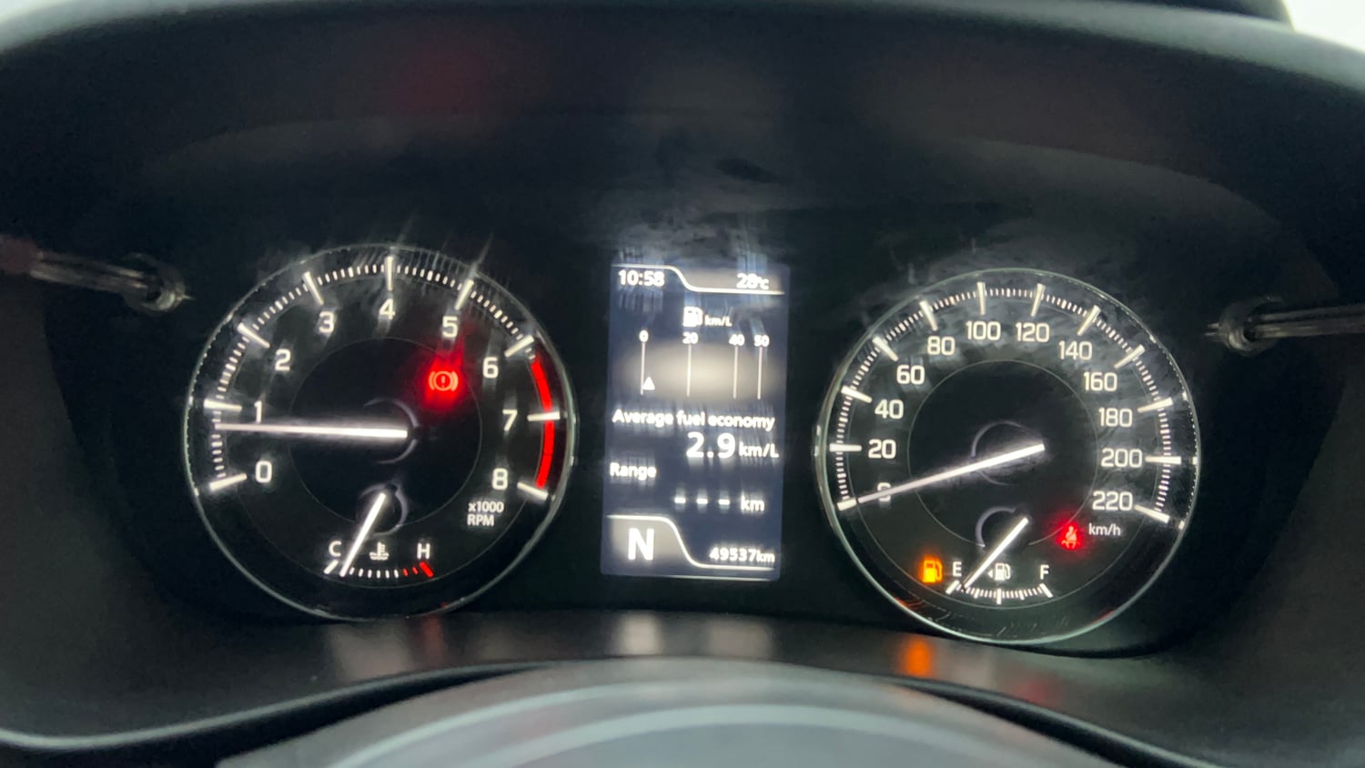 Used 2022 Toyota Glanza V AMT Petrol Automatic interior CLUSTERMETER VIEW