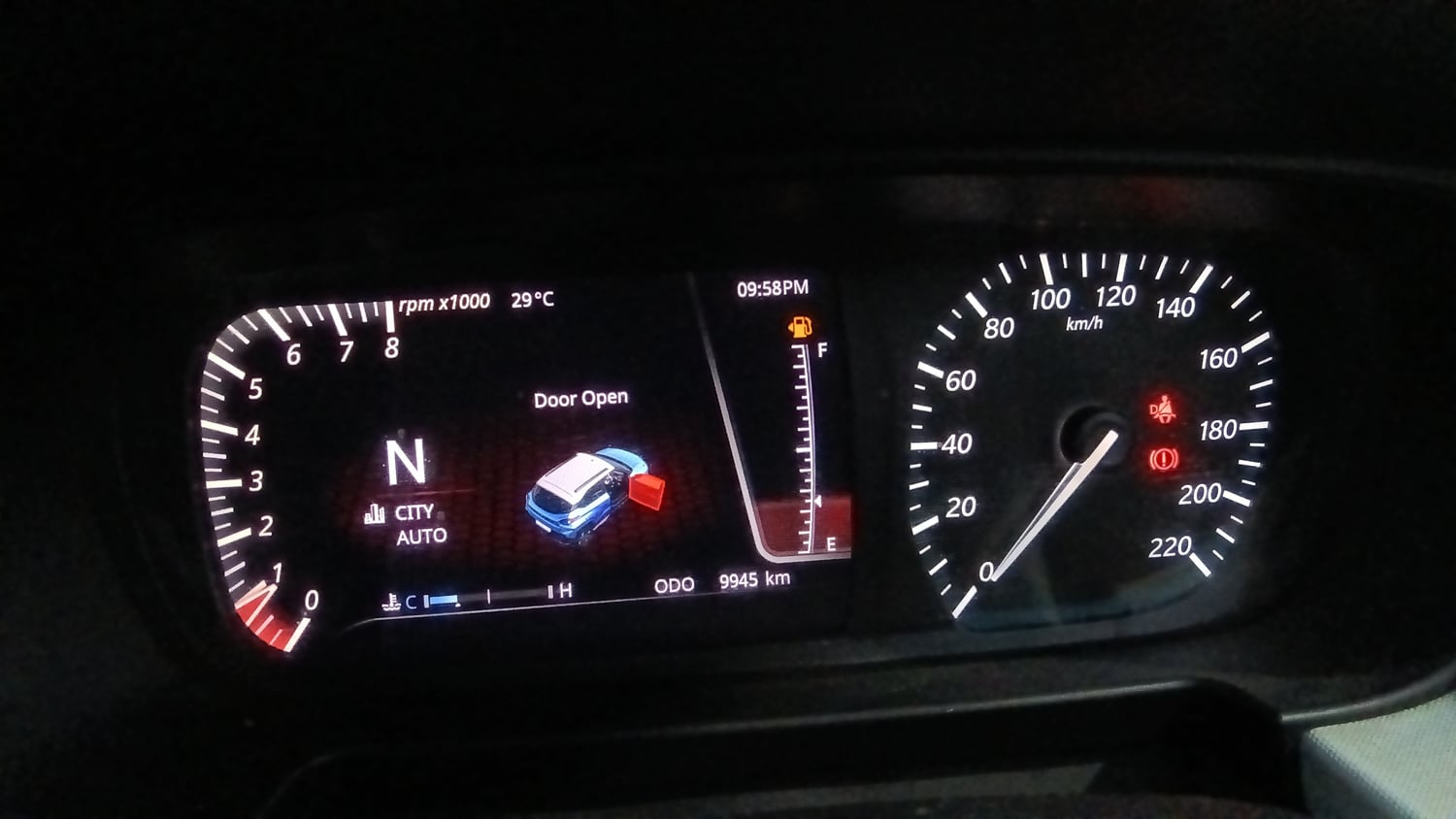 Used 2022 Tata Punch Creative AMT Petrol Automatic interior CLUSTERMETER VIEW
