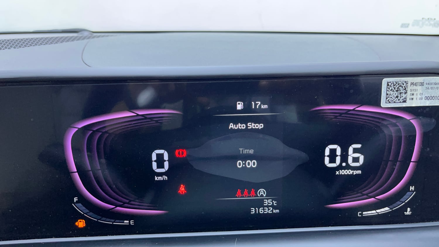 Used 2024 Kia Seltos HTX 1.5 Petrol MT Petrol Manual interior CLUSTERMETER VIEW
