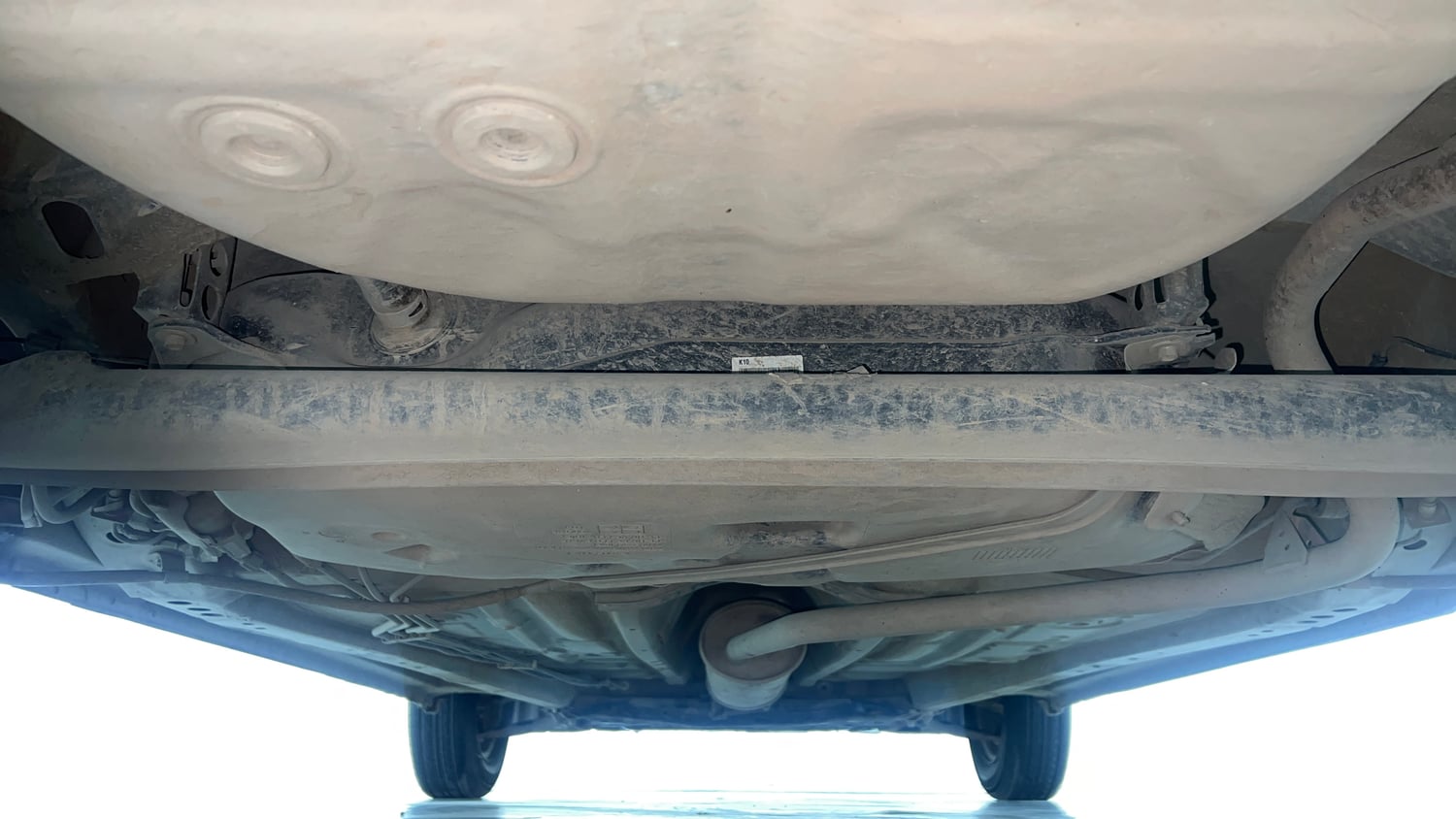 Used 2022 Maruti Suzuki Wagon R LXI 1.0 Petrol Manual extra REAR UNDERBODY VIEW (TAKEN FROM REAR)