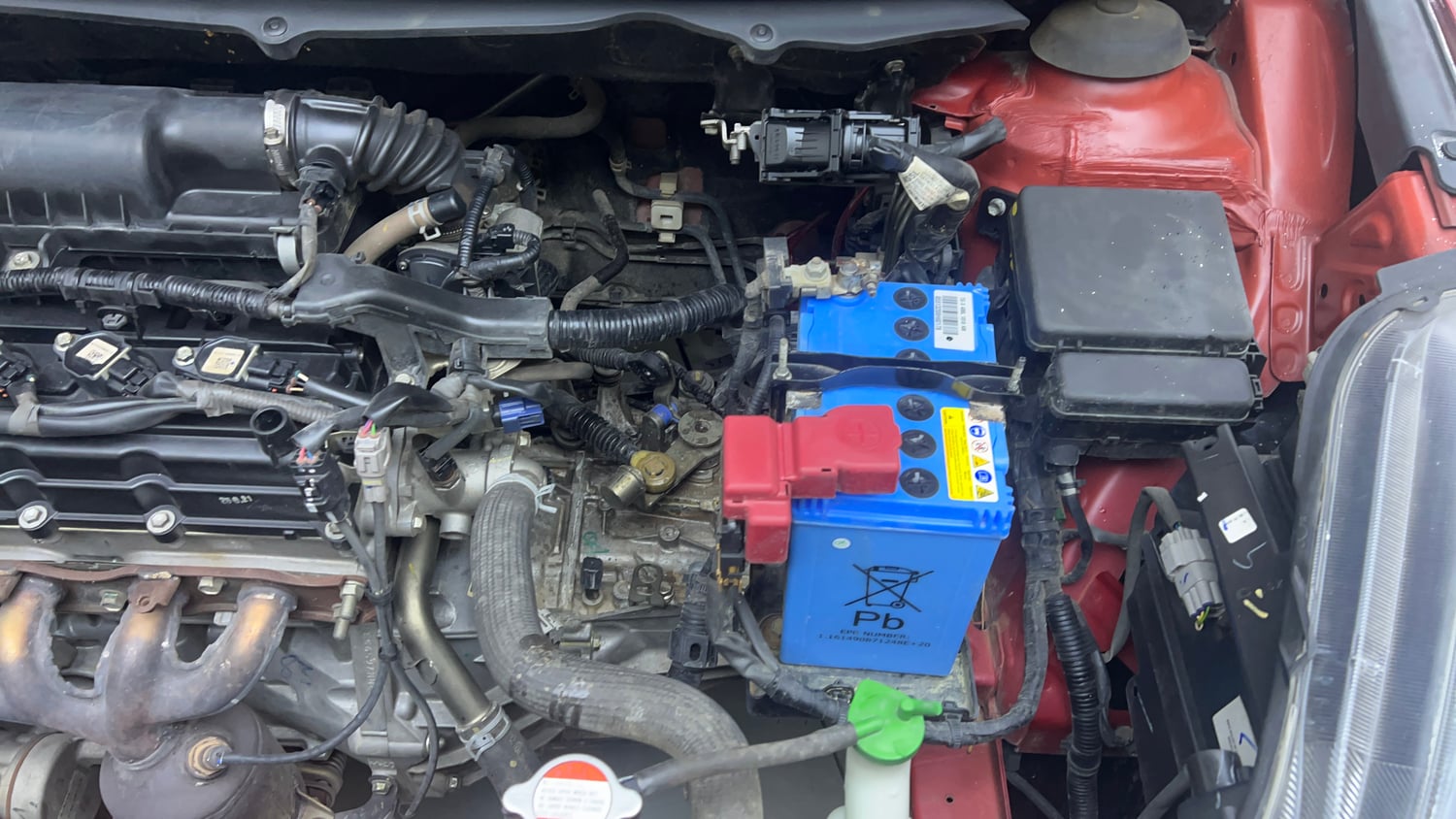 Used 2022 Maruti Suzuki Baleno Zeta Petrol Manual engine ENGINE LEFT SIDE VIEW