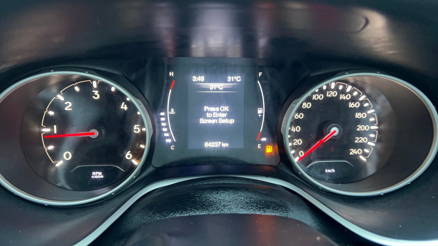 Used 2019 Jeep Compass Limited Plus Diesel 4x4 Diesel Manual interior CLUSTERMETER VIEW