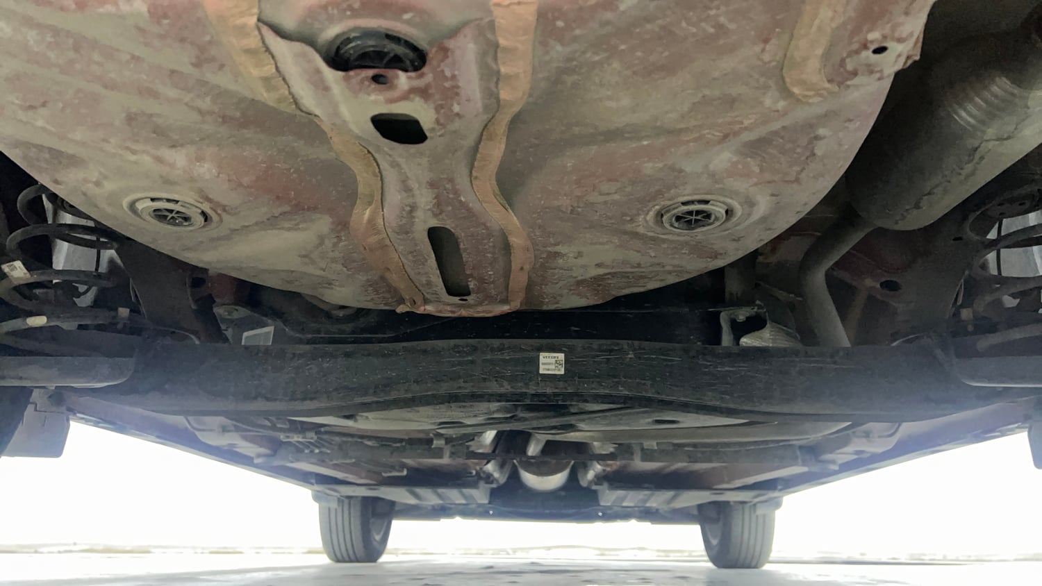 Used 2024 Maruti Suzuki Fronx Delta Plus (O) 1.2L MT Petrol Manual extra REAR UNDERBODY VIEW (TAKEN FROM REAR)