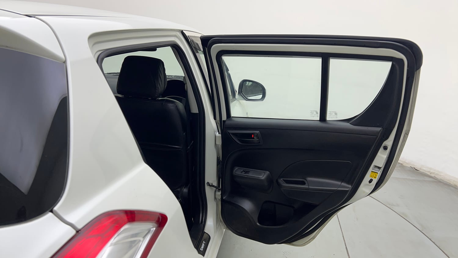 Used 2016 Maruti Suzuki Swift Lxi (O) Petrol Manual interior RIGHT REAR DOOR OPEN VIEW