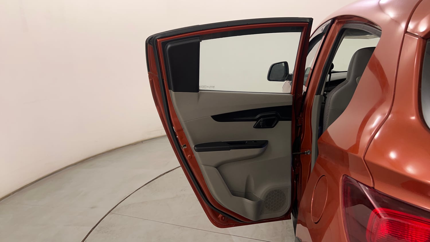 Used 2016 Mahindra KUV100 K4 5 STR Petrol Manual interior LEFT REAR DOOR OPEN VIEW