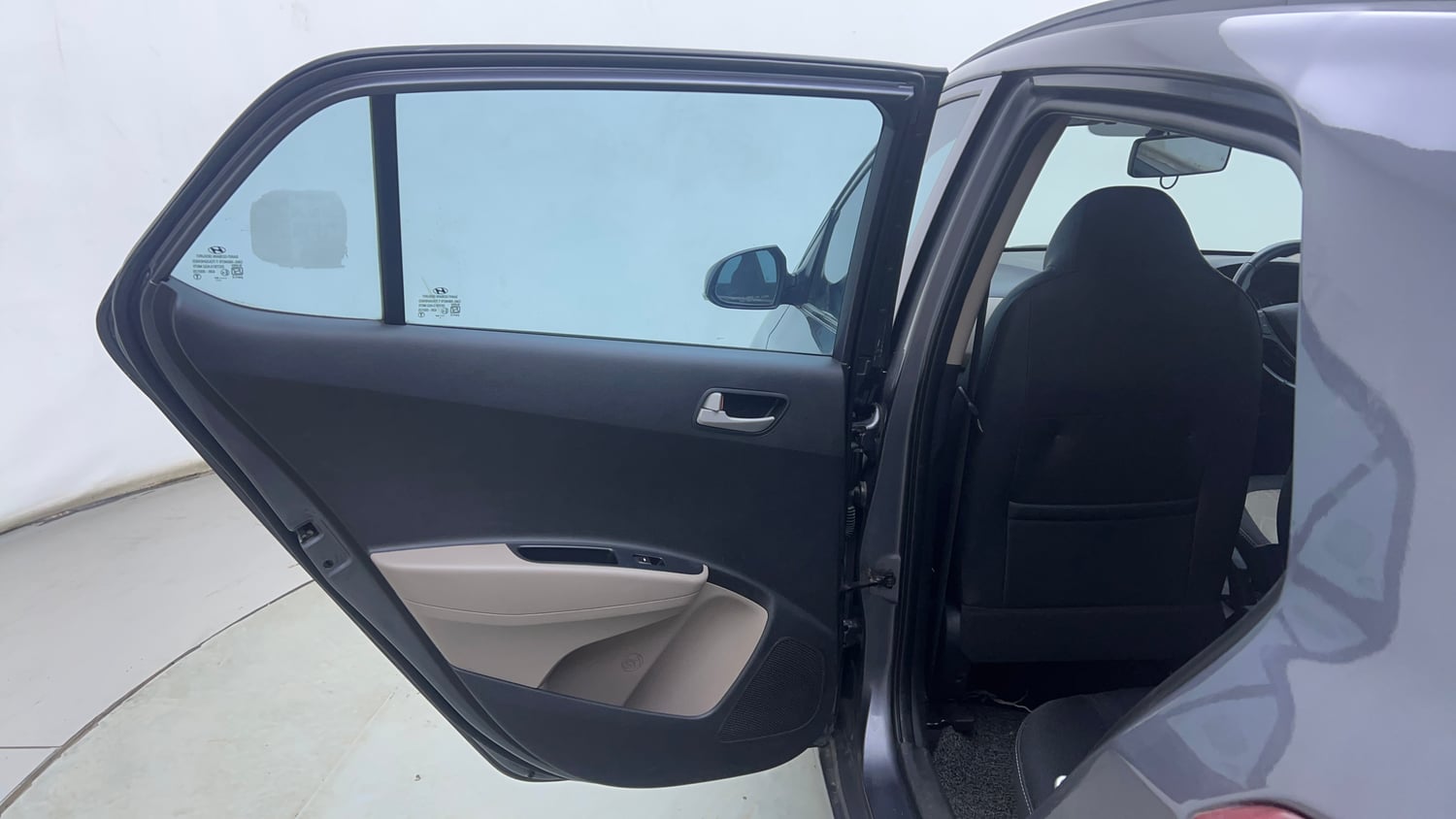 Used 2015 Hyundai Grand i10 Asta 1.2 Kappa VTVT Petrol Manual interior LEFT REAR DOOR OPEN VIEW