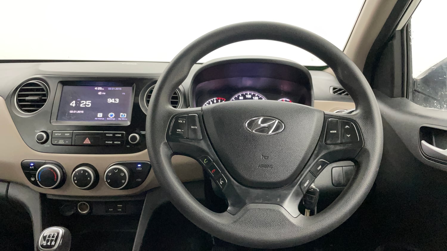 Used 2017 Hyundai Grand i10 Sportz (O) 1.2 Kappa VTVT Petrol Manual interior STEERING VIEW