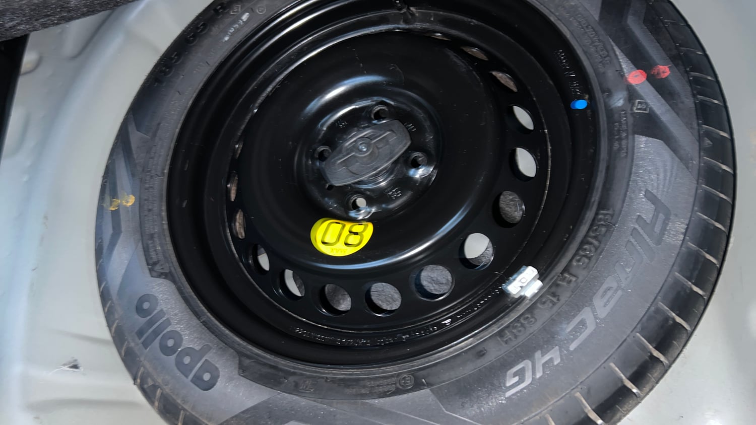 Used 2022 Toyota Glanza V AMT Petrol Automatic tyres SPARE TYRE VIEW