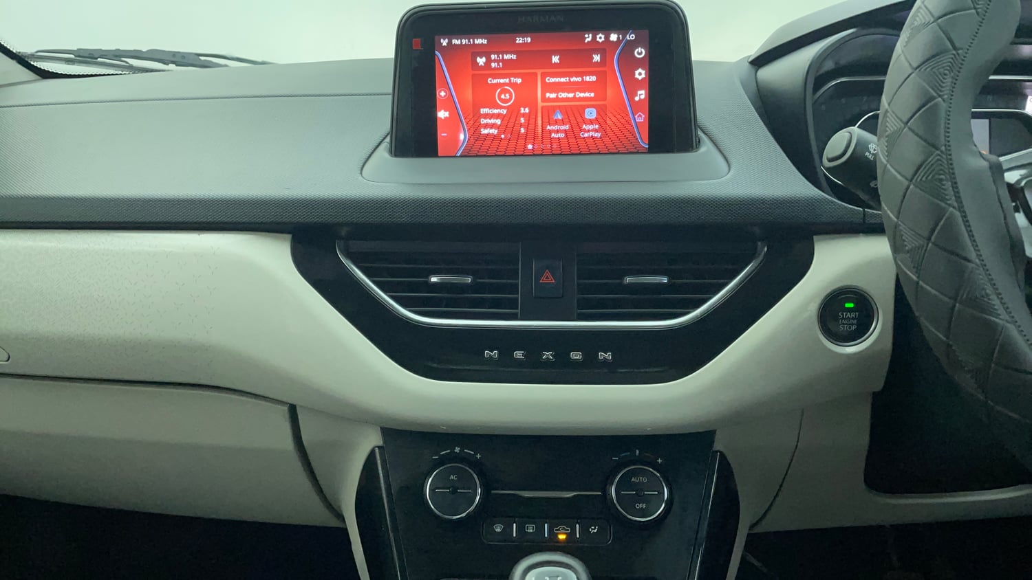 Used 2022 Tata Nexon XZ Plus Diesel Diesel Manual interior MUSIC SYSTEM & AC CONTROL VIEW