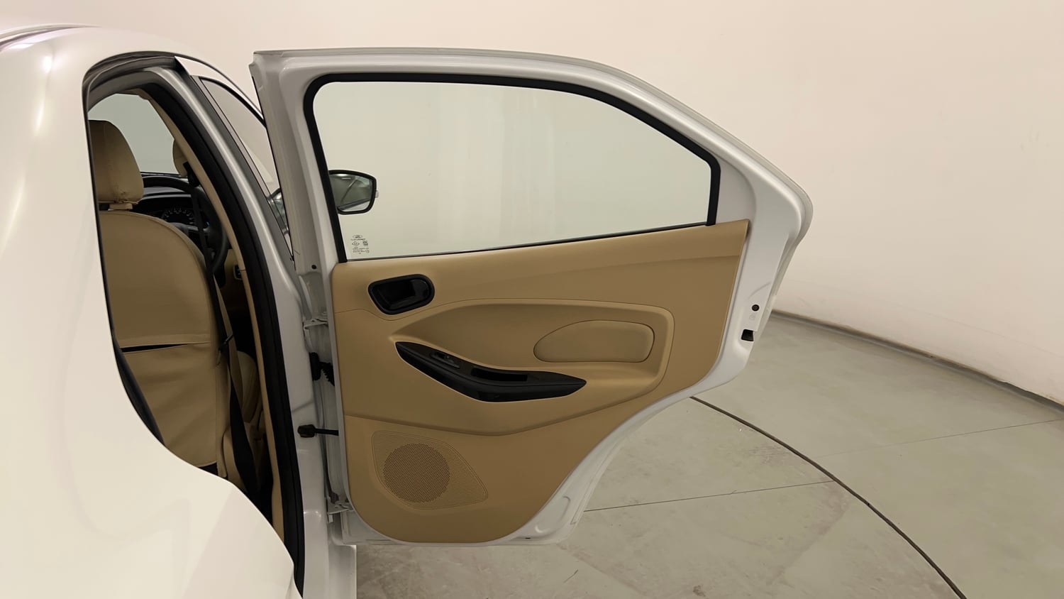 Used 2016 Ford Figo Aspire Titanium 1.2 Ti-VCT Petrol Manual interior RIGHT REAR DOOR OPEN VIEW