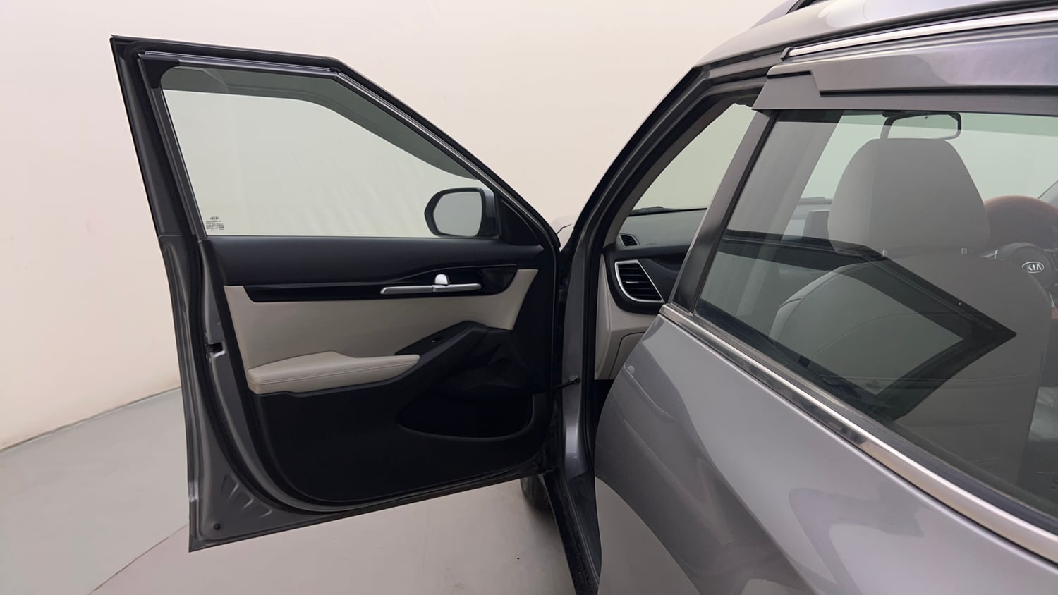 Used 2020 kia Seltos HTX IVT 1.5 Petrol Automatic interior LEFT FRONT DOOR OPEN VIEW