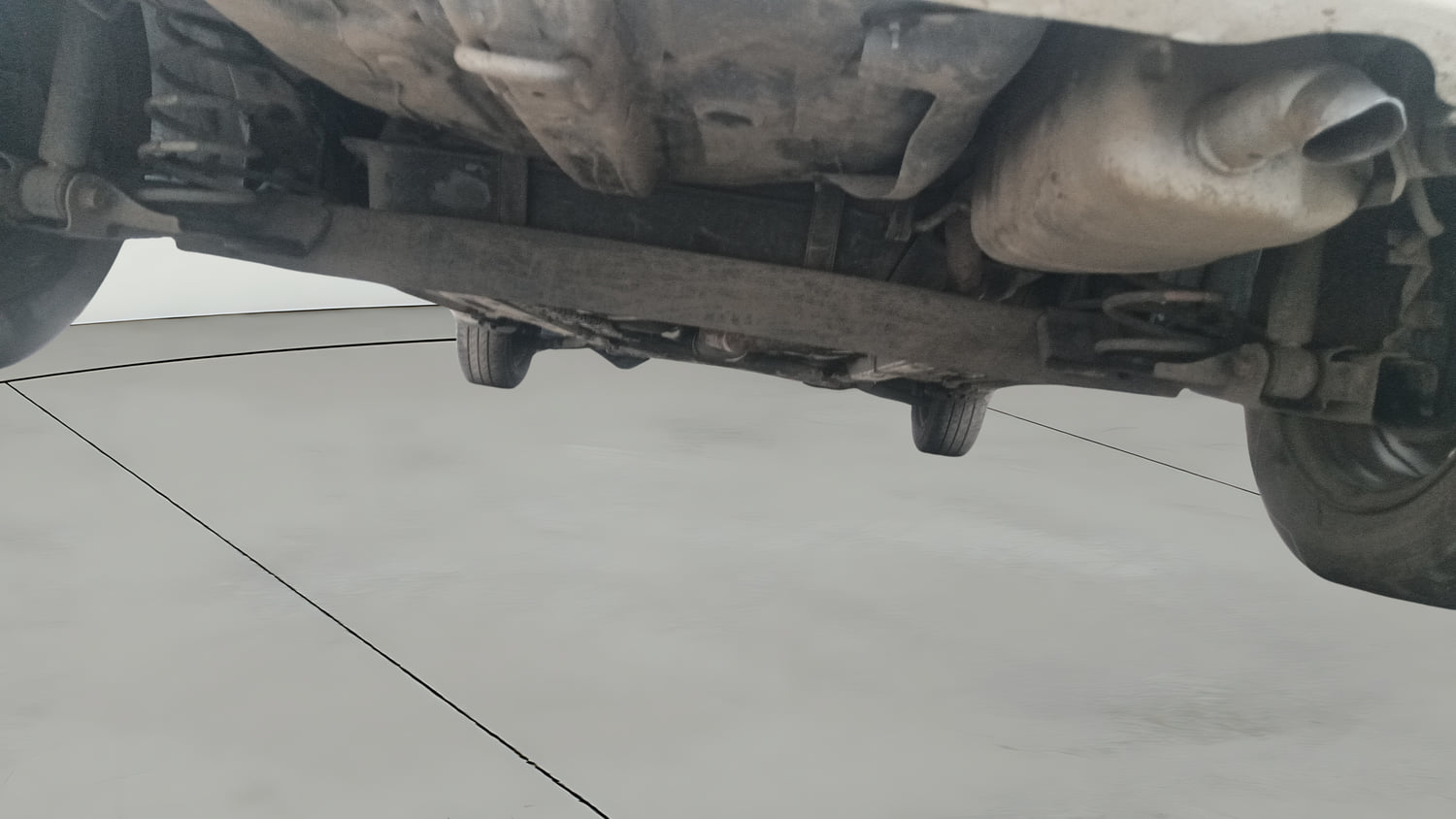Used 2016 Hyundai Grand i10 Magna 1.2 Kappa VTVT Petrol Manual extra REAR UNDERBODY VIEW (TAKEN FROM REAR)
