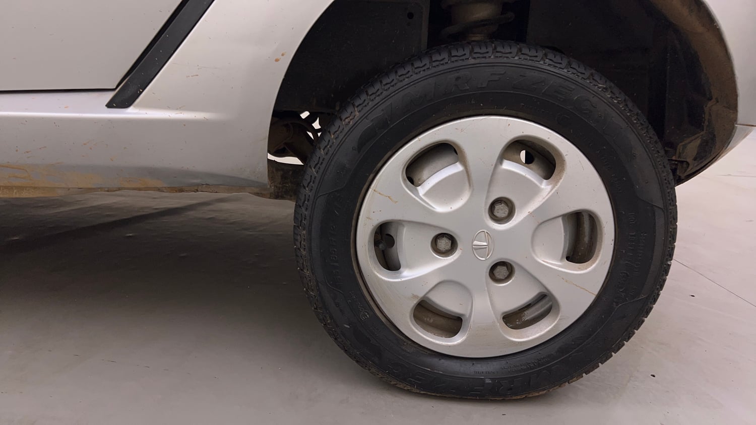 Used 2016 Tata Nano Twist XTA Petrol Automatic tyres LEFT REAR TYRE RIM VIEW