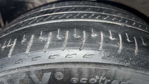 Used 2022 Honda City V CVT Petrol Petrol Automatic tyres LEFT FRONT TYRE TREAD VIEW