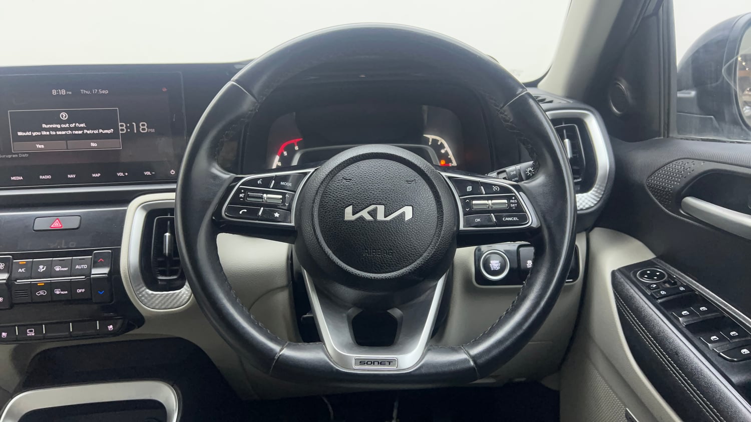 Used 2022 Kia Sonet HTX Plus 1.5 Diesel Manual interior STEERING VIEW