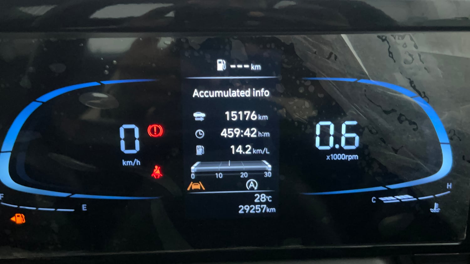 Used 2023 Hyundai Verna SX (O) 1.5 Turbo Petrol MT Petrol Manual interior CLUSTERMETER VIEW
