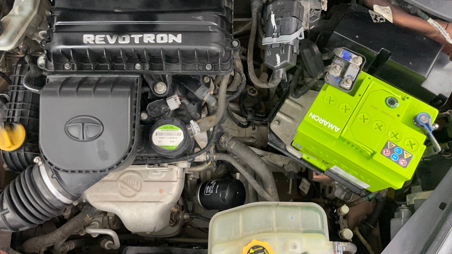 Used 2018 Tata Tigor Revotron XZ (O) Petrol Manual engine ENGINE LEFT SIDE VIEW