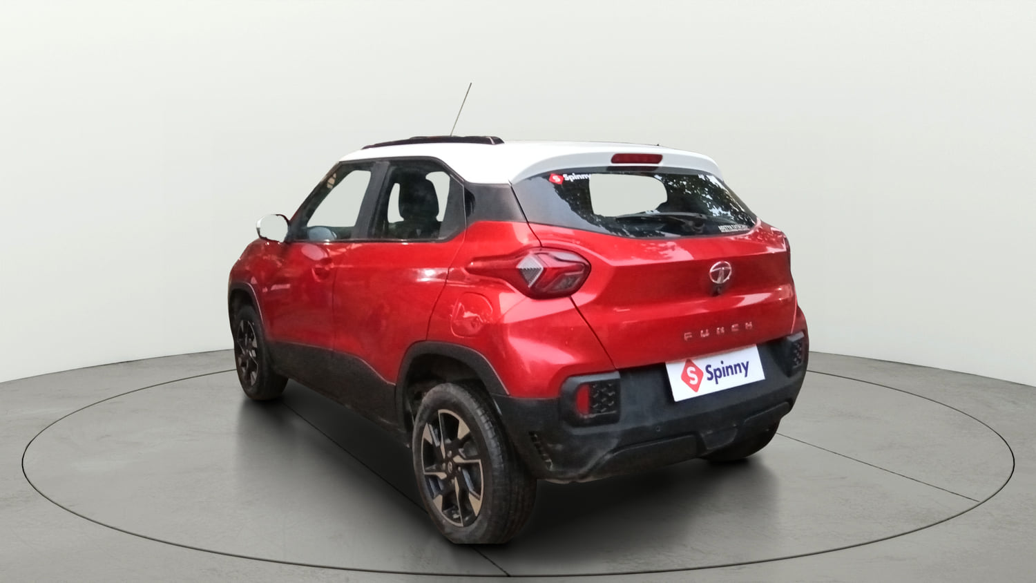 Used 2022 Tata Punch Creative AMT Petrol Automatic exterior LEFT REAR CORNER VIEW