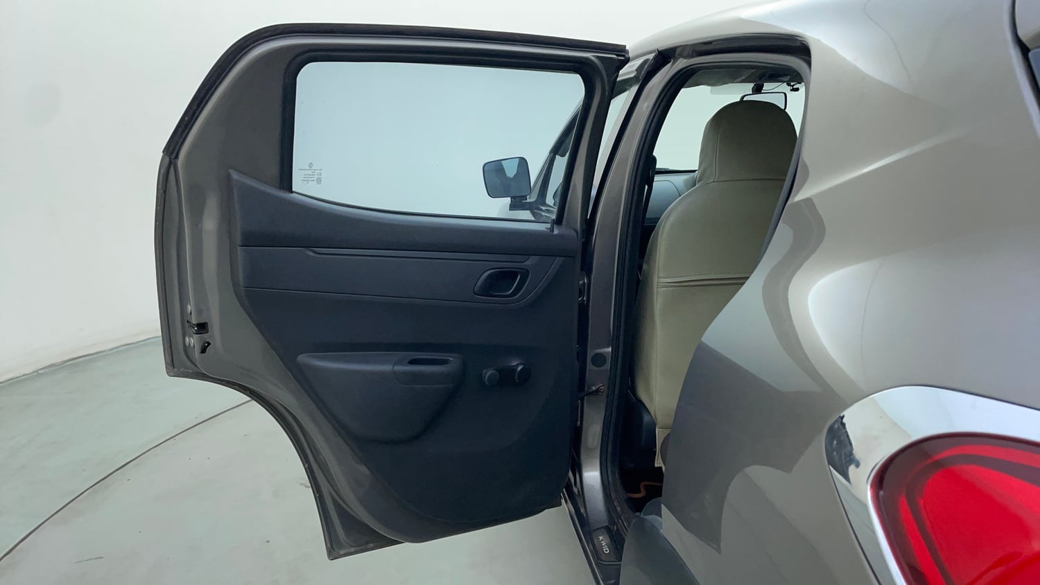 Used 2016 Renault Kwid RXL Petrol Manual interior LEFT REAR DOOR OPEN VIEW