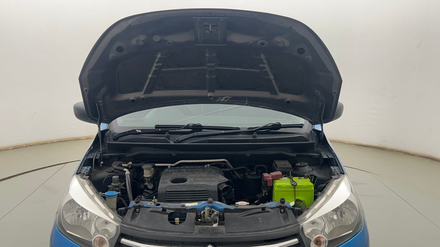 Used 2016 Maruti Suzuki Celerio VXi AMT Petrol Automatic engine ENGINE & BONNET OPEN FRONT VIEW