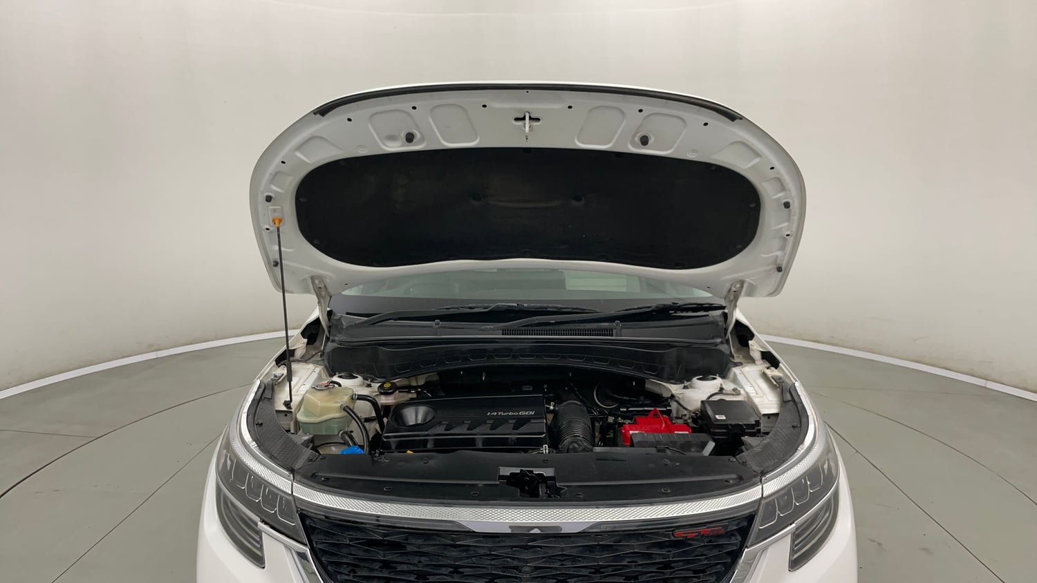 Used 2019 Kia Seltos GTX Plus 1.4 Petrol Manual engine ENGINE & BONNET OPEN FRONT VIEW