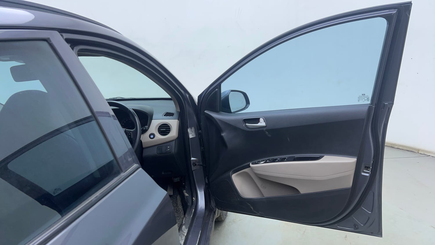Used 2015 Hyundai Grand i10 Asta 1.2 Kappa VTVT Petrol Manual interior RIGHT FRONT DOOR OPEN VIEW