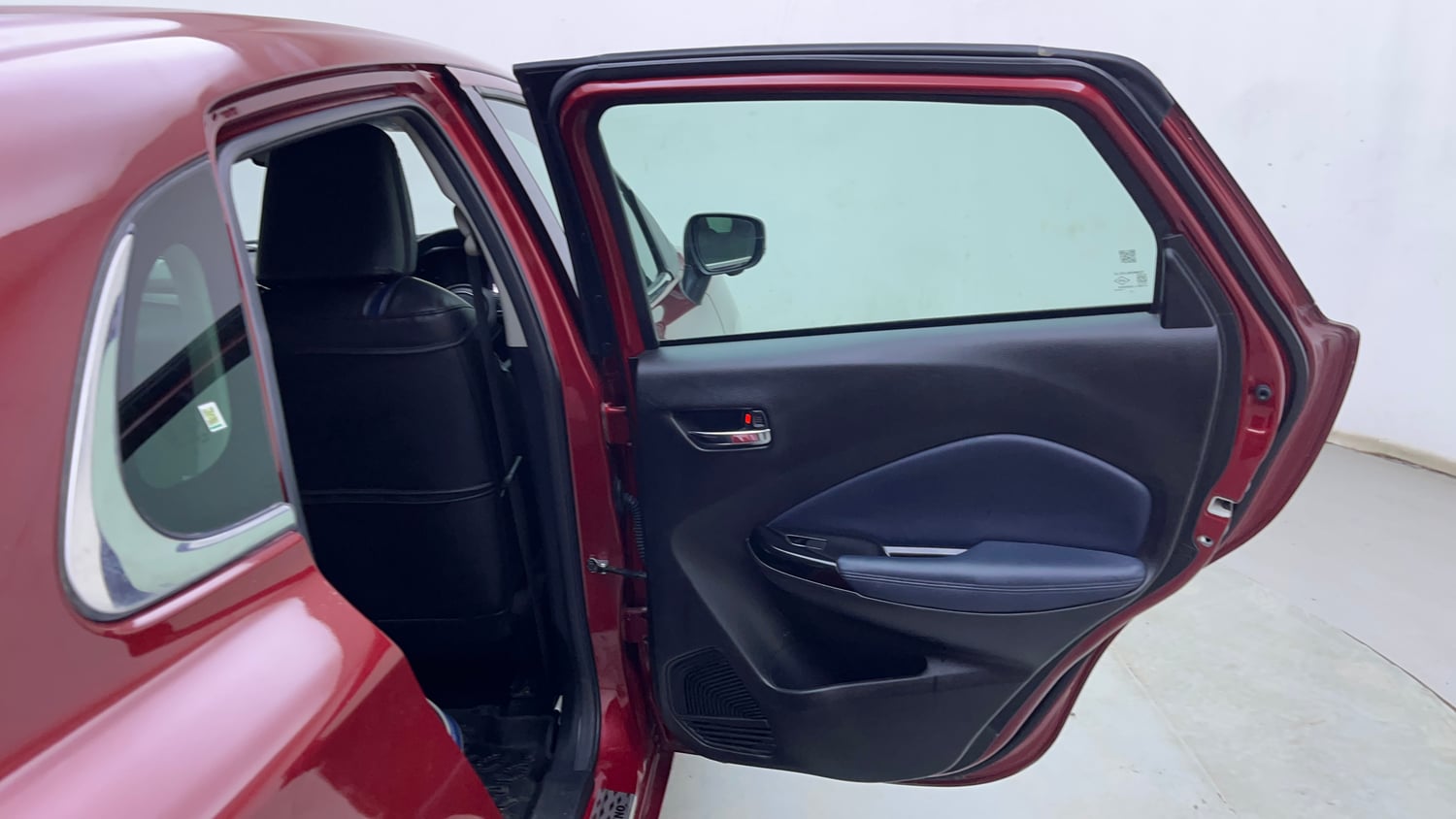 Used 2024 Maruti Suzuki Baleno Alpha MT Petrol Manual interior RIGHT REAR DOOR OPEN VIEW