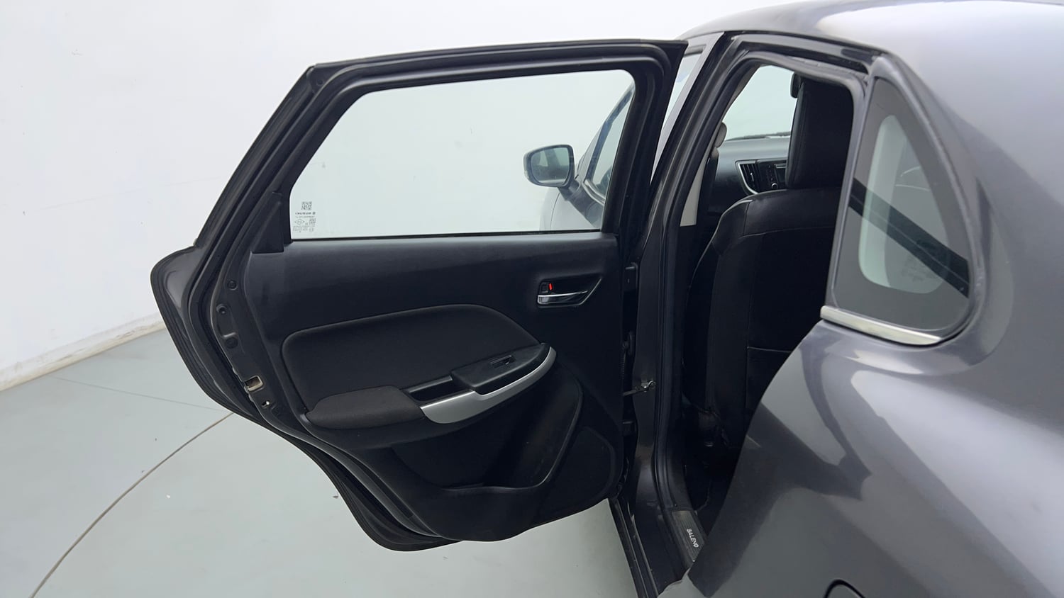 Used 2018 Maruti Suzuki Baleno Delta 1.2 Petrol Manual interior LEFT REAR DOOR OPEN VIEW