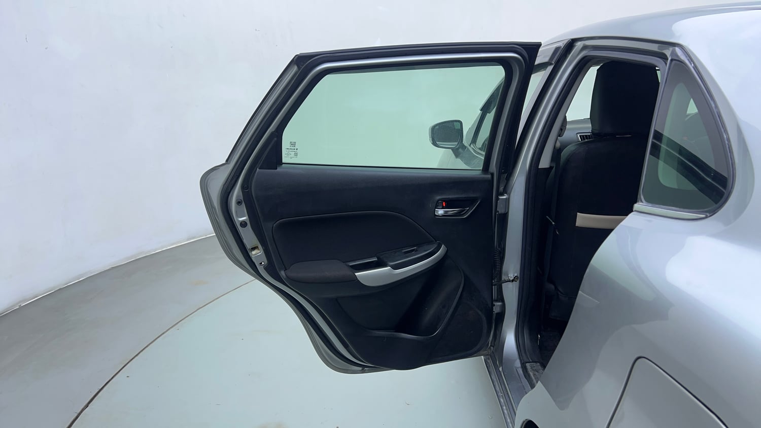 Used 2017 Maruti Suzuki Baleno Zeta 1.3 Diesel Manual interior LEFT REAR DOOR OPEN VIEW