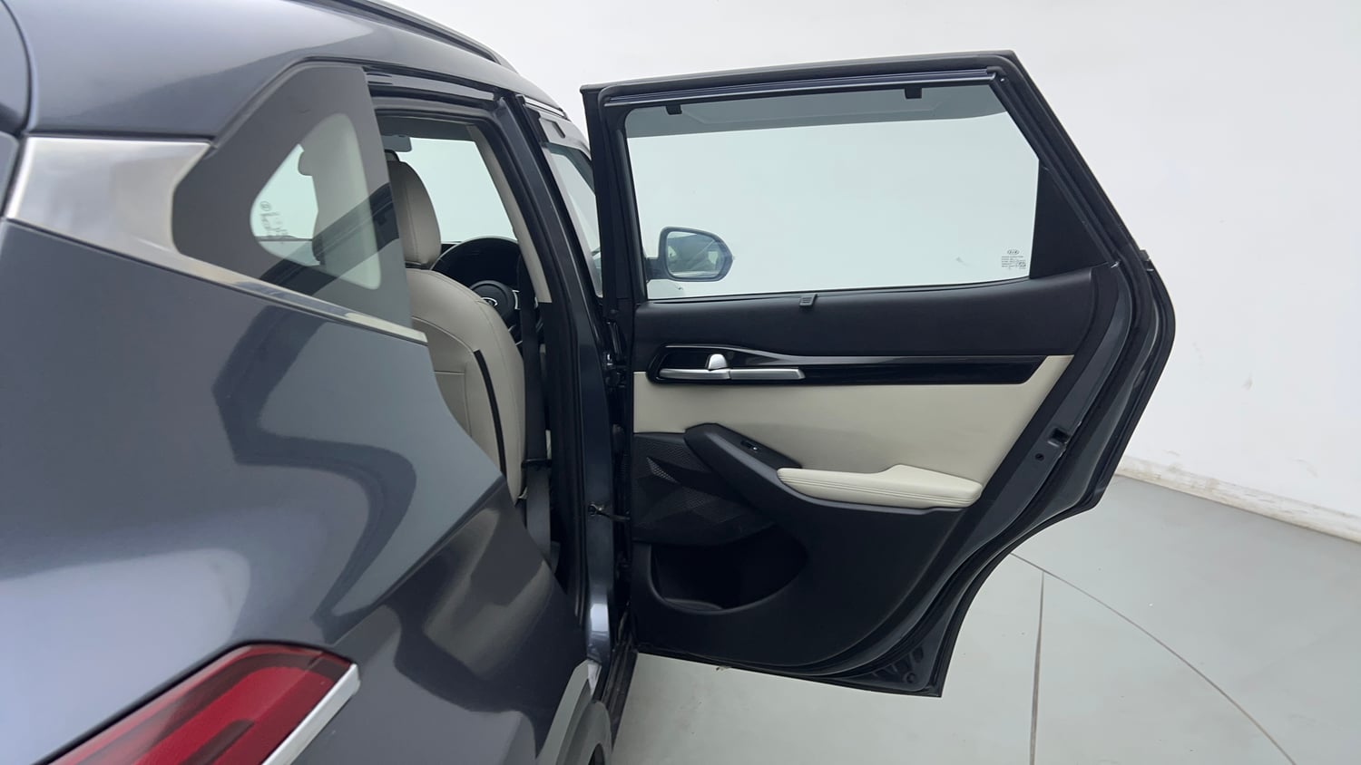 Used 2020 Kia Seltos HTX IVT 1.5 Petrol Automatic interior RIGHT REAR DOOR OPEN VIEW