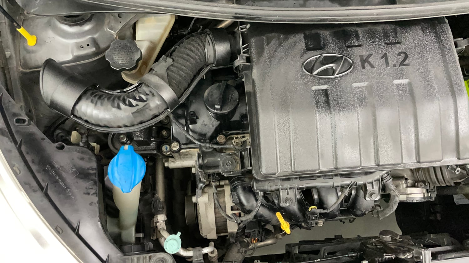 Used 2015 Hyundai Grand i10 Sportz 1.2 Kappa VTVT Petrol Manual engine ENGINE RIGHT SIDE VIEW