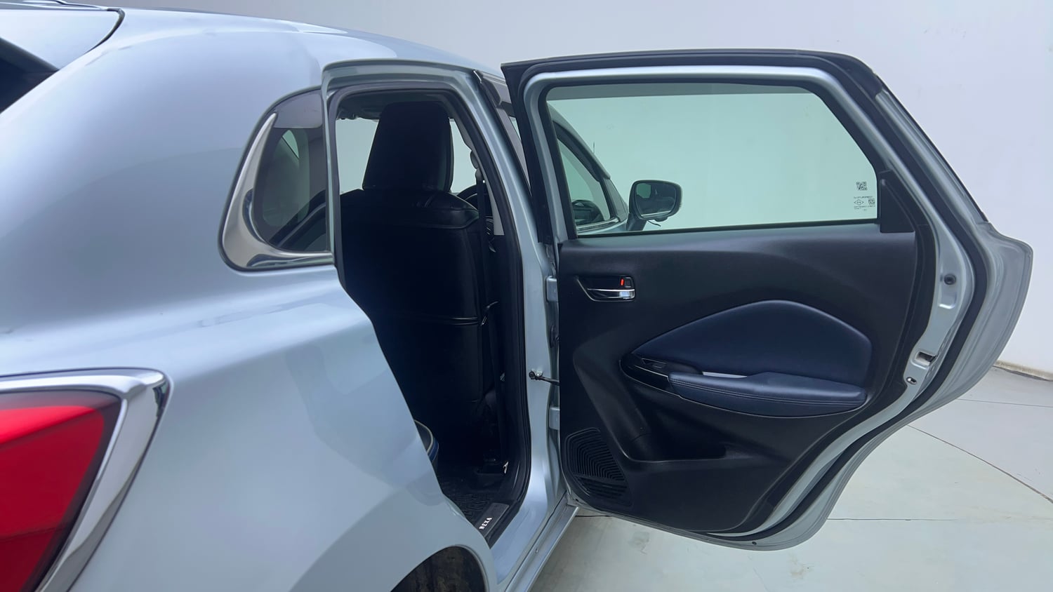Used 2024 Maruti Suzuki Baleno Alpha MT Petrol Manual interior RIGHT REAR DOOR OPEN VIEW